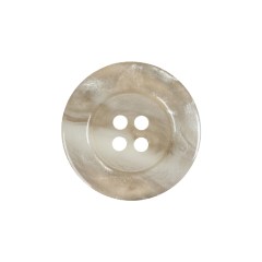 Translucent Bright White Shimmering 4-Hole Wide-Rimmed Plastic Button – 36L/23mm Translucent Bright White Shimmering 4-Hole Wide-Rimmed Plastic Button – 36L/23mm