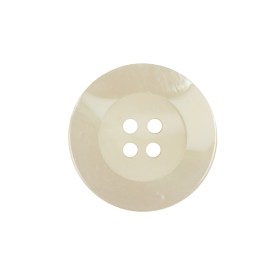 White Iridescent Low Rim 4 Hole Plastic Button with Matte Center – 36L/23mm White Iridescent Low Rim 4 Hole Plastic Button with Matte Center – 36L/23mm