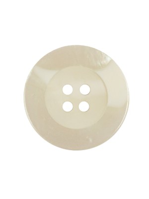 White Iridescent Low Rim 4 Hole Plastic Button with Matte Center – 36L/23mm White Iridescent Low Rim 4 Hole Plastic Button with Matte Center – 36L/23mm