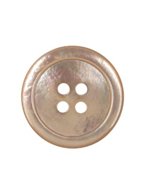 Italian Iridescent Cream and Pink 4 Hole Shell Button – 36L/23mm Italian Iridescent Cream and Pink 4 Hole Shell Button – 36L/23mm