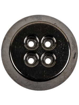 Gunmetal Truncated Cone 4 Hole Metal Button – 44L/28mm Gunmetal Truncated Cone 4 Hole Metal Button – 44L/28mm