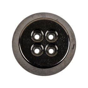 Gunmetal Truncated Cone 4 Hole Metal Button – 44L/28mm Gunmetal Truncated Cone 4 Hole Metal Button – 44L/28mm