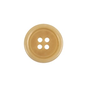Cream Rounded Rim 4 Hole Plastic Button – 30L/19mm Cream Rounded Rim 4 Hole Plastic Button – 30L/19mm