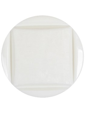 White Square in Circle Etched Shank Back Plastic Button – 44L/28mm White Square in Circle Etched Shank Back Plastic Button – 44L/28mm