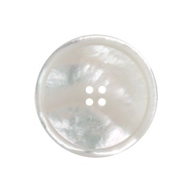 Iridescent White 4 Hole Narrow Rim Shell Button – 40L/25.5mm Iridescent White 4 Hole Narrow Rim Shell Button – 40L/25.5mm