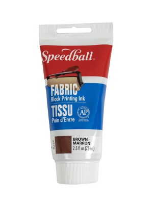 Speedball Brown Fabric Block Printing Ink – 2.5 fl oz Speedball Brown Fabric Block Printing Ink – 2.5 fl oz