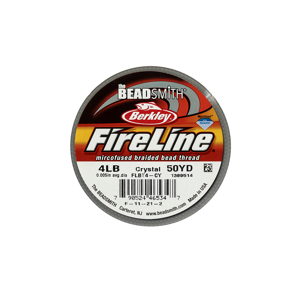 Fireline 4lb Microfused Braided Bead Thread – 50yd Spool – Crystal Fireline 4lb Microfused Braided Bead Thread – 50yd Spool – Crystal