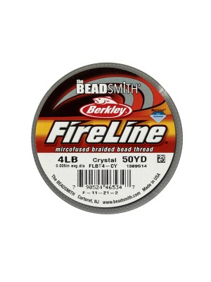 Fireline 4lb Microfused Braided Bead Thread – 50yd Spool – Crystal Fireline 4lb Microfused Braided Bead Thread – 50yd Spool – Crystal