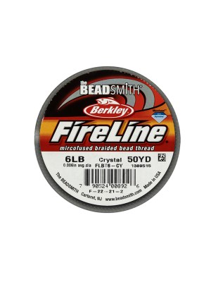 Fireline 6lb Microfused Braided Bead Thread – 50yd Spool – Crystal Fireline 6lb Microfused Braided Bead Thread – 50yd Spool – Crystal