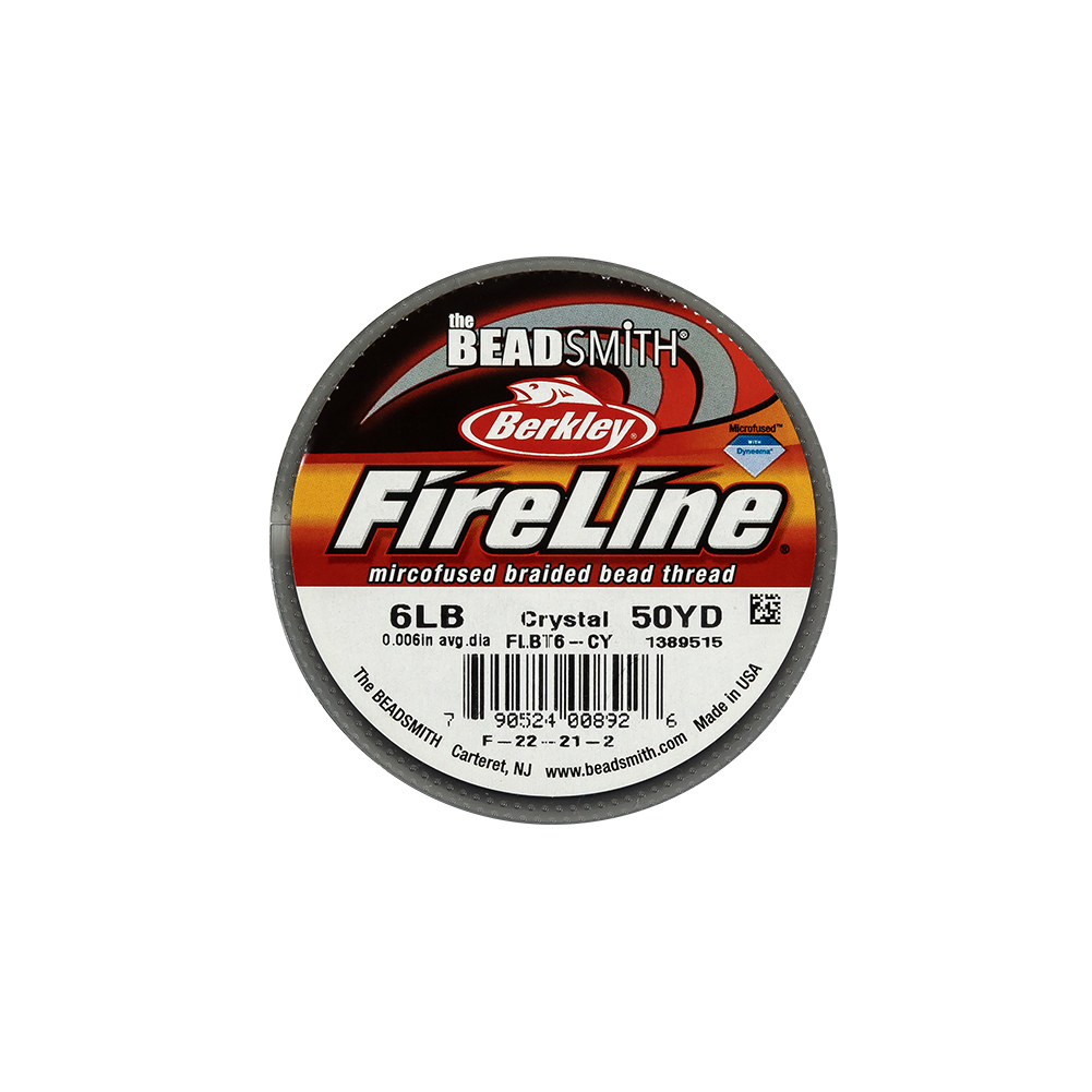 Fireline 6lb Microfused Braided Bead Thread – 50yd Spool – Crystal Fireline 6lb Microfused Braided Bead Thread – 50yd Spool – Crystal