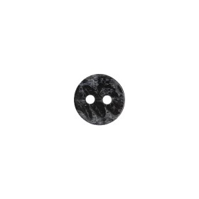 Black and Gray Mottled Concave Face 2-Hole Plastic Button – 16L/10mm Black and Gray Mottled Concave Face 2-Hole Plastic Button – 16L/10mm