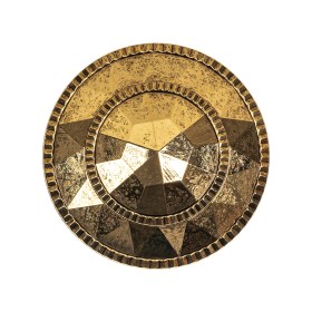 Gold Fancy Faceted Shank Back Plastic Button – 44L/28mm Gold Fancy Faceted Shank Back Plastic Button – 44L/28mm