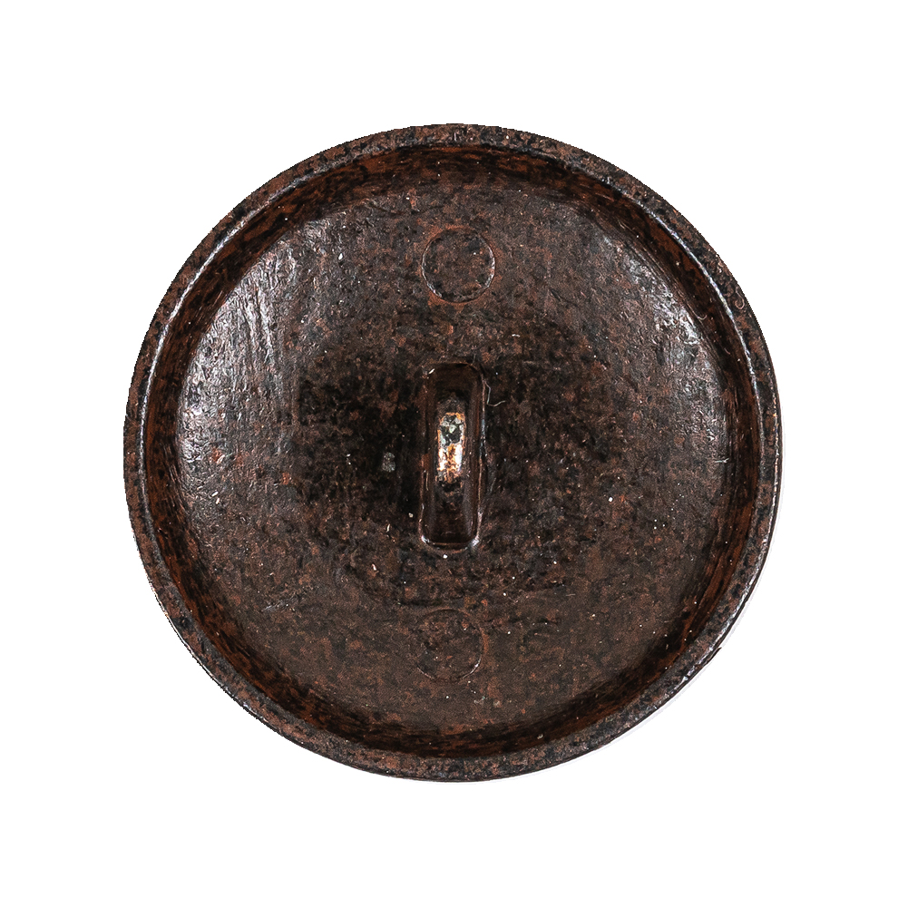 Italian Rusted Iron Shank Back Metal Button – 44L/28mm Italian Rusted Iron Shank Back Metal Button – 44L/28mm