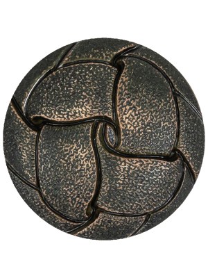 Italian Dusty Olive Knotted Leather-Look Shank Back Plastic Button – 44L/28mm Italian Dusty Olive Knotted Leather-Look Shank Back Plastic Button – 44L/28mm