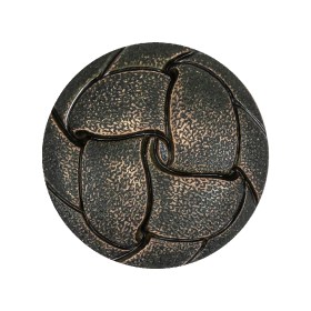 Italian Dusty Olive Knotted Leather-Look Shank Back Plastic Button – 44L/28mm Italian Dusty Olive Knotted Leather-Look Shank Back Plastic Button – 44L/28mm