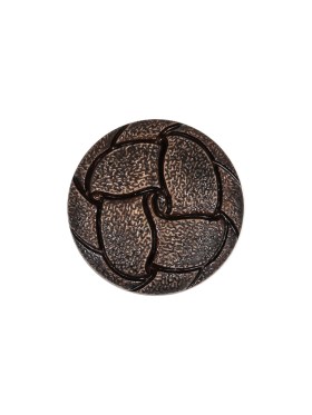 Italian Dark Brown Knotted Leather-Look Shank Back Plastic Button – 28L/18mm Italian Dark Brown Knotted Leather-Look Shank Back Plastic Button – 28L/18mm