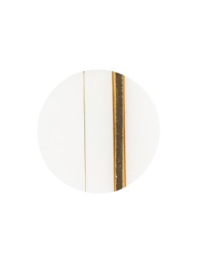 Italian Gold and White Dual Striped Plastic Shank Back Button – 32L/20mm Italian Gold and White Dual Striped Plastic Shank Back Button – 32L/20mm