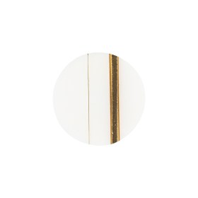Italian Gold and White Dual Striped Plastic Shank Back Button – 32L/20mm Italian Gold and White Dual Striped Plastic Shank Back Button – 32L/20mm