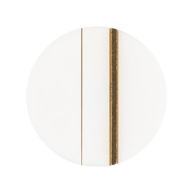 Italian Gold and White Dual Striped Plastic Shank Back Button – 44L/28mm Italian Gold and White Dual Striped Plastic Shank Back Button – 44L/28mm