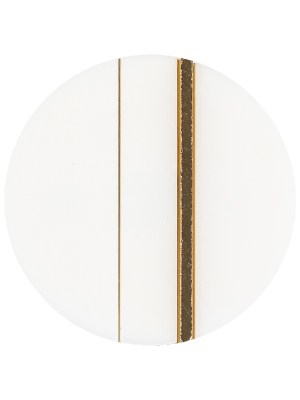 Italian Gold and White Dual Striped Plastic Shank Back Button – 44L/28mm Italian Gold and White Dual Striped Plastic Shank Back Button – 44L/28mm