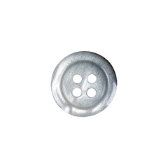 Gray and Black Shimmer Ombre Low Convex 4-Hole Plastic Button – 24L/15mm Gray and Black Shimmer Ombre Low Convex 4-Hole Plastic Button – 24L/15mm