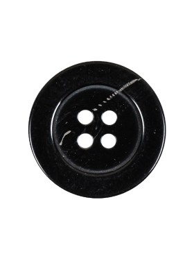 Italian Shiny Black 4-Hole Plastic Button – 36L/23mm Italian Shiny Black 4-Hole Plastic Button – 36L/23mm