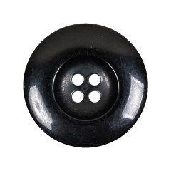 Black 4-Hole Plastic Deepwell Button – 44L/28mm Black 4-Hole Plastic Deepwell Button – 44L/28mm