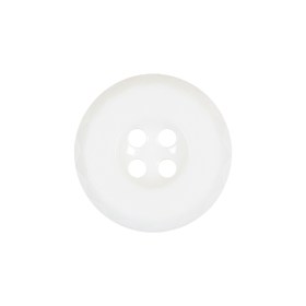 Italian White Faceted 4-Hole Nylon Button – 33L/21mm Italian White Faceted 4-Hole Nylon Button – 33L/21mm