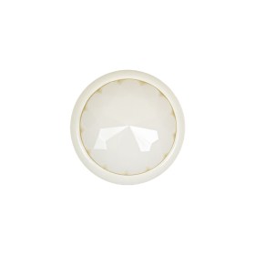Italian White Faceted Dome Self Back Plastic Button – 30L/19mm Italian White Faceted Dome Self Back Plastic Button – 30L/19mm