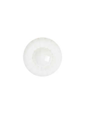 Italian White Faceted Center Floral Molded Shank Back Plastic Button – 20L/12.5mm Italian White Faceted Center Floral Molded Shank Back Plastic Button – 20L/12.5mm
