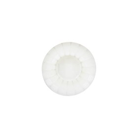 Italian White Faceted Center Floral Molded Shank Back Plastic Button – 24L/15mm Italian White Faceted Center Floral Molded Shank Back Plastic Button – 24L/15mm
