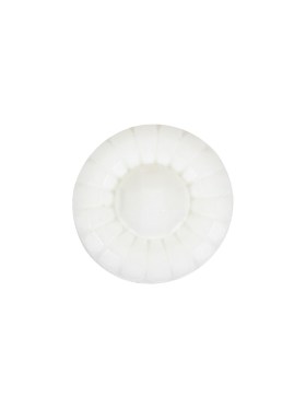 Italian White Faceted Center Floral Molded Shank Back Plastic Button – 24L/15mm Italian White Faceted Center Floral Molded Shank Back Plastic Button – 24L/15mm