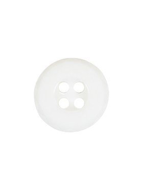 Italian White Faceted 4-Hole Nylon Button – 24L/15mm Italian White Faceted 4-Hole Nylon Button – 24L/15mm
