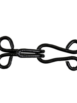 Black Metal Hook and Eye Closure – 0.625″ X 1.5″ Black Metal Hook and Eye Closure – 0.625″ X 1.5″