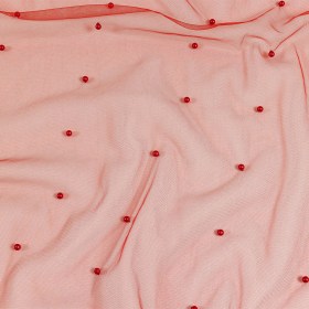 Beaded Tulle – Red – Sylvie Collection Beaded Tulle – Red – Sylvie Collection