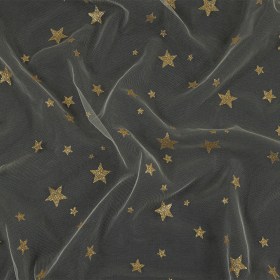 Starry Glitter Tulle – Ivory Starry Glitter Tulle – Ivory
