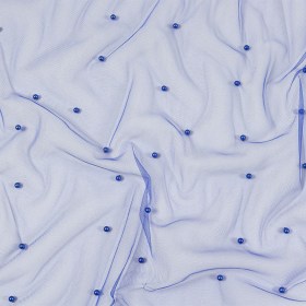 Beaded Tulle – Cobalt – Sylvie Collection Beaded Tulle – Cobalt – Sylvie Collection