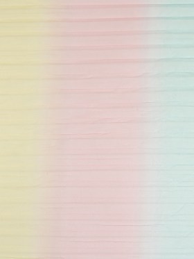 Sea Pink, Yellow and Blue Gradient Stripes Pleated Tulle Sea Pink, Yellow and Blue Gradient Stripes Pleated Tulle