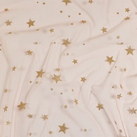 Starry Glitter Tulle – Pale Pink Starry Glitter Tulle – Pale Pink