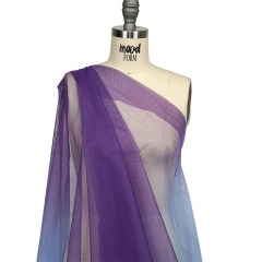 Ombre Stripes Shadow Tulle – Blue and Heliotrope Ombre Stripes Shadow Tulle – Blue and Heliotrope
