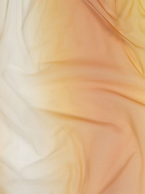 Ombre Stripes Shadow Tulle – Yellow, Orange and White Ombre Stripes Shadow Tulle – Yellow, Orange and White