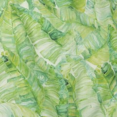 Brilliant Green Palm Leaves Medium Weight Linen Woven Brilliant Green Palm Leaves Medium Weight Linen Woven