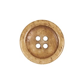 Light Natural 4-Hole Plastic Dish Button – 36L/23mm Light Natural 4-Hole Plastic Dish Button – 36L/23mm