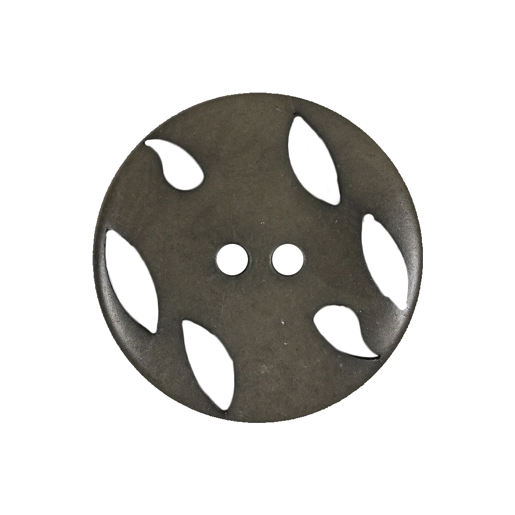 Olive Green Vines and Leaf Cutouts 2-Hole Plastic Button – 40L/25.5mm Olive Green Vines and Leaf Cutouts 2-Hole Plastic Button – 40L/25.5mm