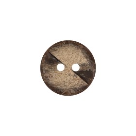 Bracken and Travertine Brown Geometric Carved 2-Hole Wood Button – 25L/16mm Bracken and Travertine Brown Geometric Carved 2-Hole Wood Button – 25L/16mm