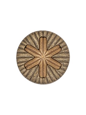 Beige and Olive Star Rope Textured Shank Back Plastic Button – 32L/20mm Beige and Olive Star Rope Textured Shank Back Plastic Button – 32L/20mm