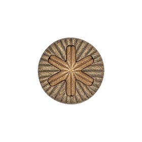Beige and Olive Star Rope Textured Shank Back Plastic Button – 32L/20mm Beige and Olive Star Rope Textured Shank Back Plastic Button – 32L/20mm
