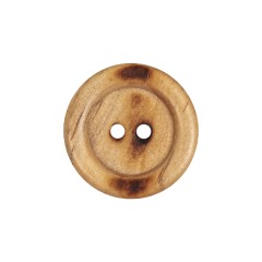 Light Natural Rolled Rim 2-Hole Wood Button – 34L/21.5mm Light Natural Rolled Rim 2-Hole Wood Button – 34L/21.5mm