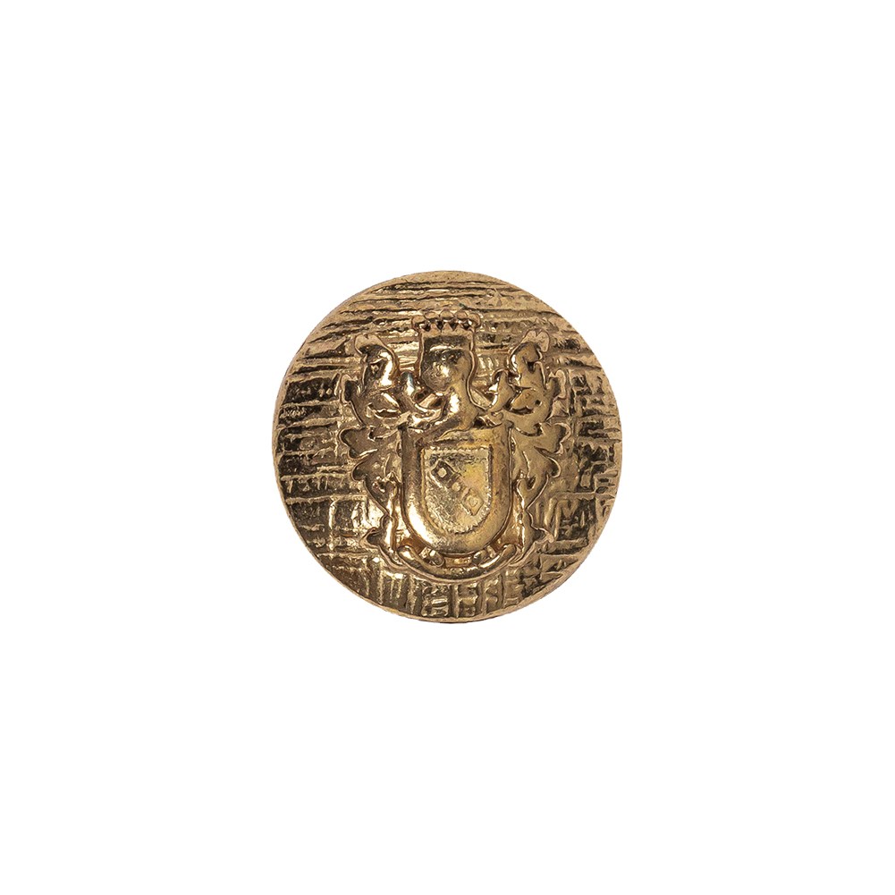 Italian Gold Coat of Arms Crest Metal Button – 24L/15mm Italian Gold Coat of Arms Crest Metal Button – 24L/15mm