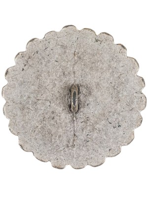 Silver Sunflower Shank Back Metal Button – 48L/30.5mm Silver Sunflower Shank Back Metal Button – 48L/30.5mm